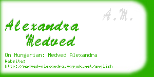alexandra medved business card
